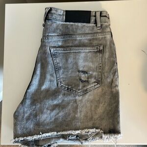 Noisy May Grey Denim Shorts